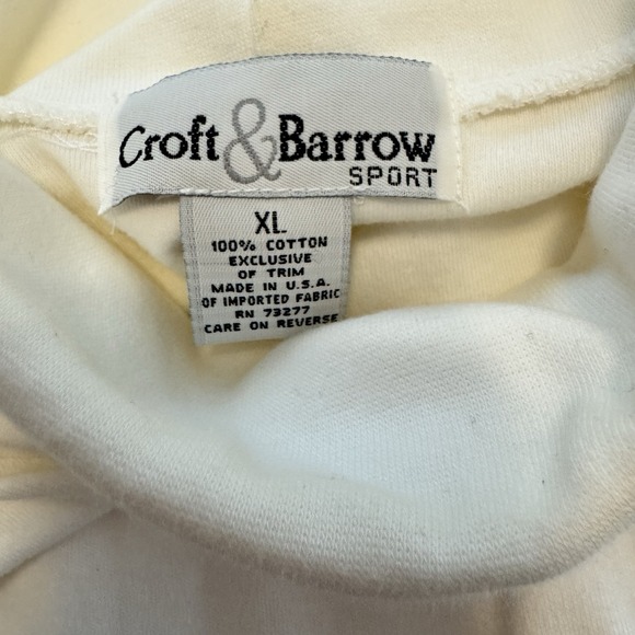 Vintage 90s Streetwear Womens XL Halloween Pumpkin Turtleneck T-Shirt White-Cozy - Picture 5 of 5